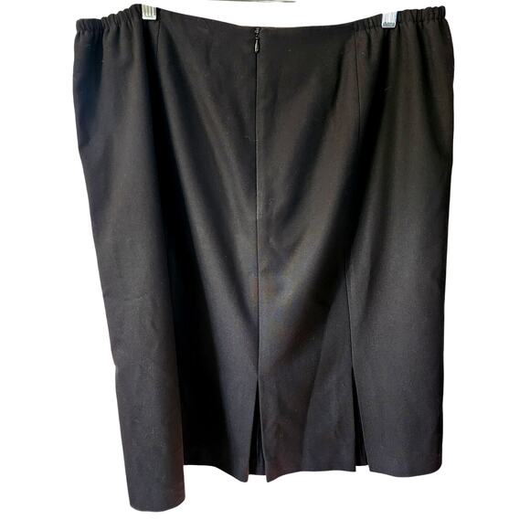 Talbots Black Knee Length Pencil Skirt Plus Size 16 - Picture 4 of 9